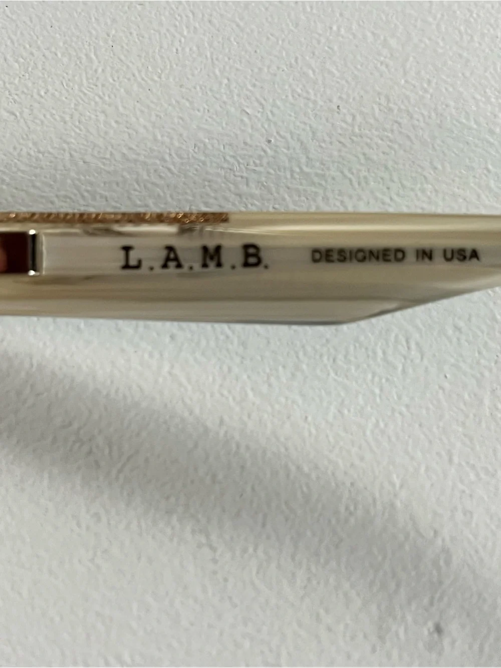 L.A.M.B  By Gwen Stefani Reading Glasses Frames Black Gold Trim LA043 53/18/140